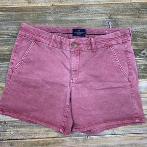 American Eagle Midi Magenta Stretch Shorts size 8